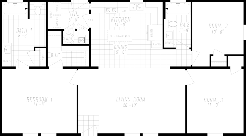 Columbia River Multi-Section 2031 Floor Plan