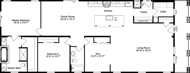 Clairmont floor plan home features