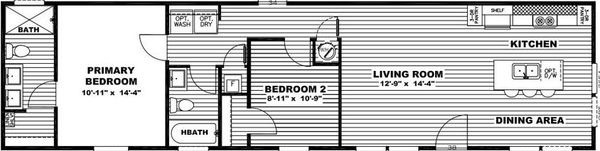 Riverview floor plan home features