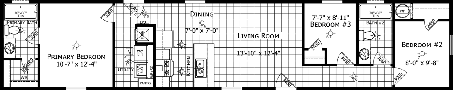 Winchester 1466h32a4a floor plan home features