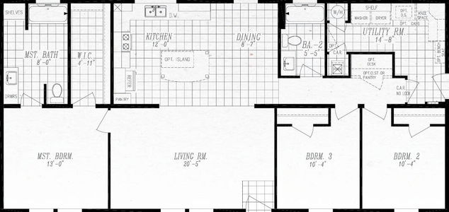 Columbia river multi-section 2023 floor plan home features