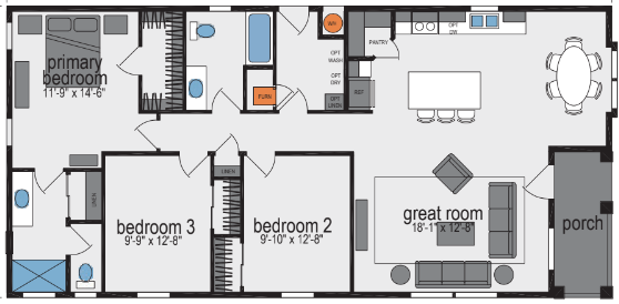 Victory-m201b floor plan and hero home features