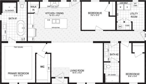Utopia floor plan home features