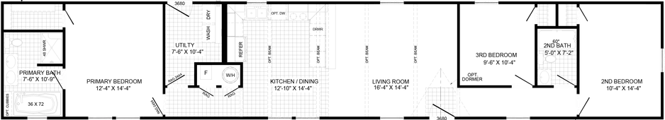The mercer floor plan home features