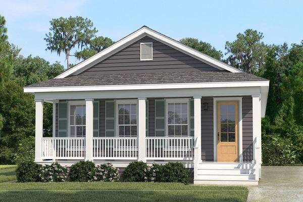 Tidewater hero, elevation, and exterior home features
