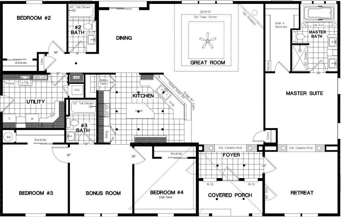 Gsp642k floor plan home features