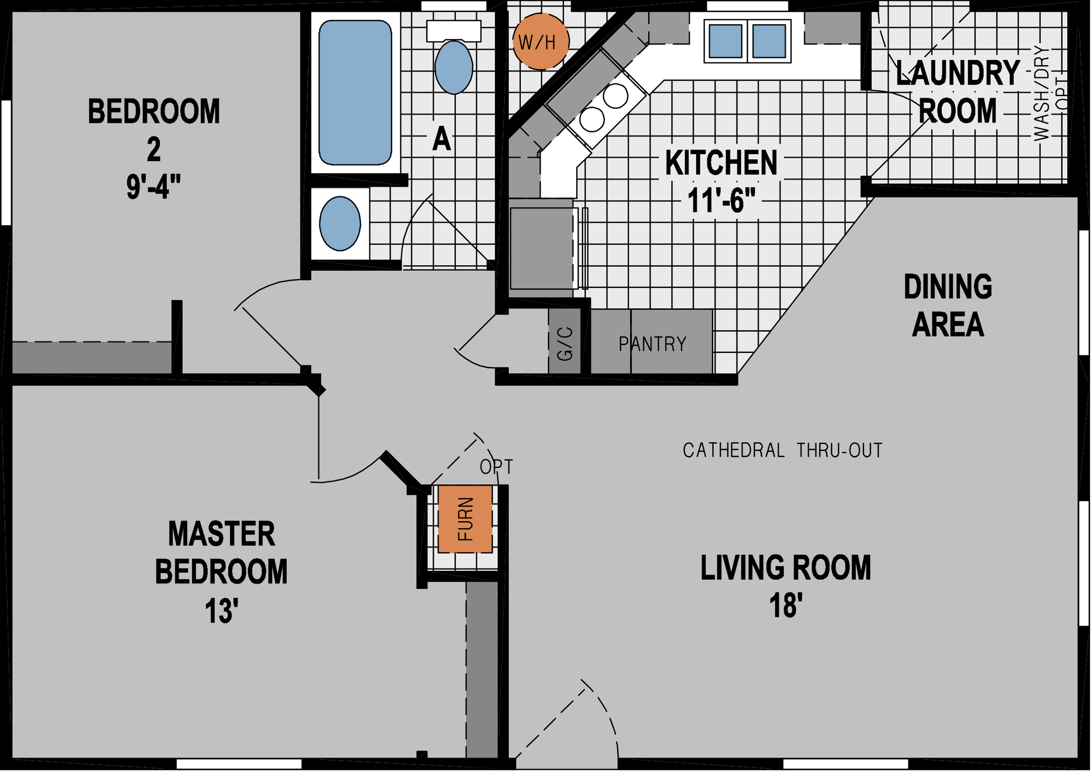 Amber Cove K601CT Floor Plan