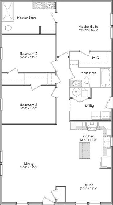 Independence series wolcott 30' floor plan home features