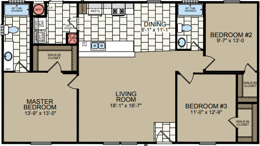 Sunrise SR2848 Floor Plan