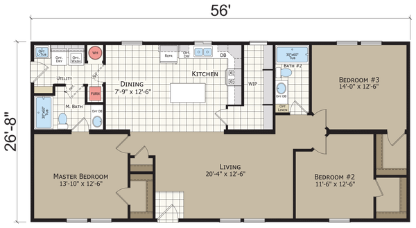 Hidden creek hc4563p floor plan home features