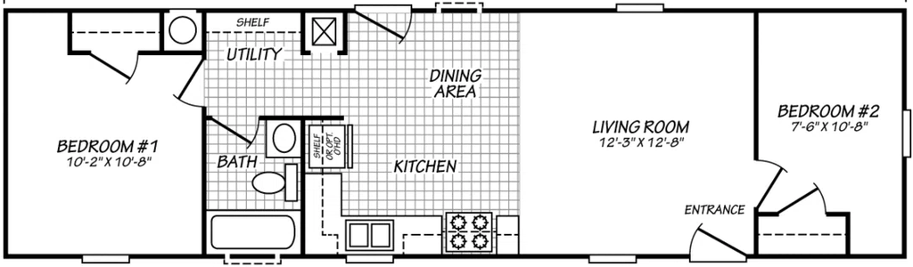 Canyon lake 14482b floor plan home features