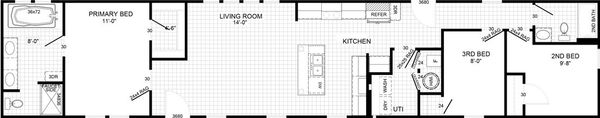The alexander floor plan home features