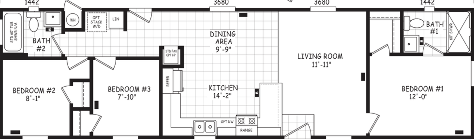 Encore 16563A Floor Plan