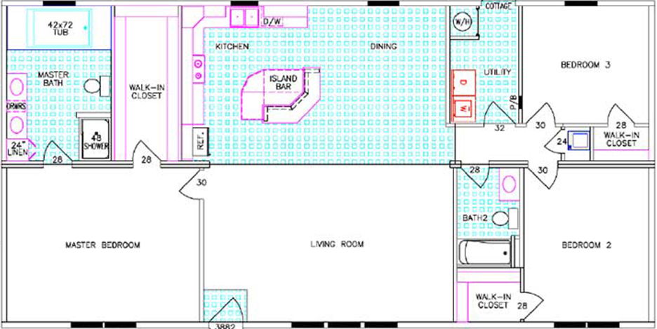 Independence floor plan home features