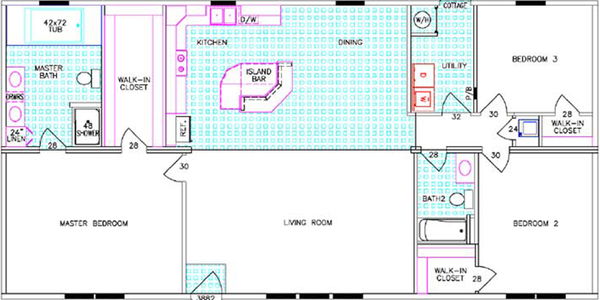 Independence floor plan home features