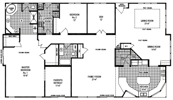 Custom villa-b368ct hero and floor plan home features