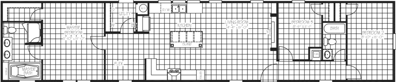 The wilson floor plan home features