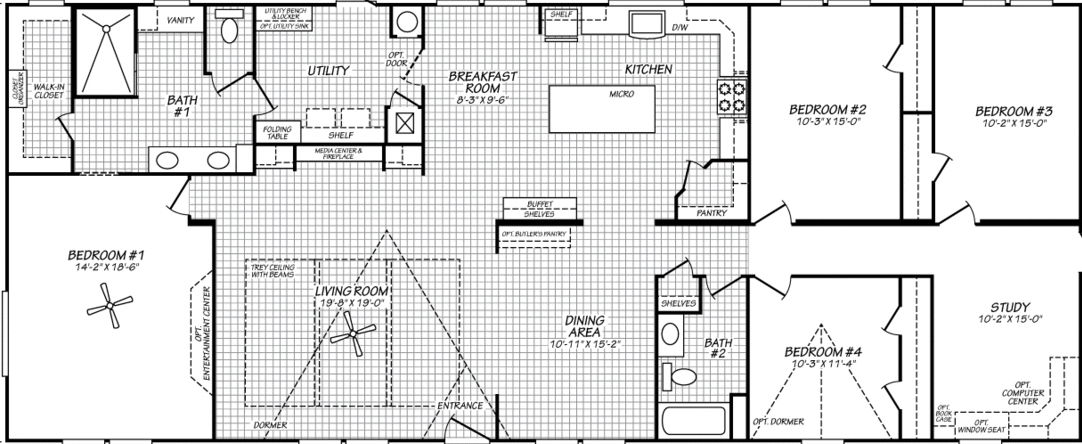 Vintage farmhouse ii 32764h floor plan home features