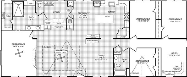 Vintage farmhouse ii 32764h floor plan home features