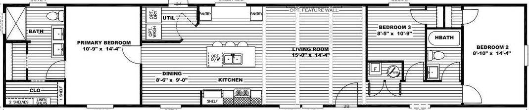 Riverhaven floor plan home features