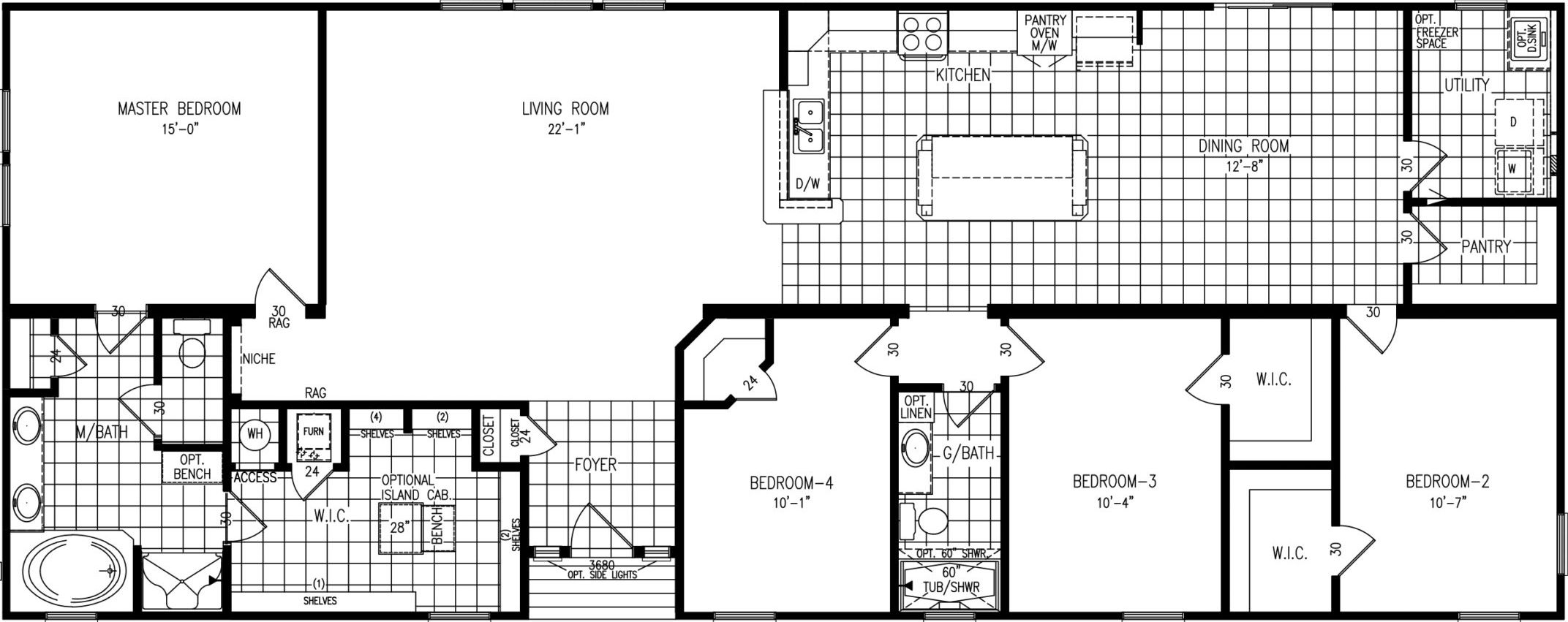 Comfort 5176 floor plan home features
