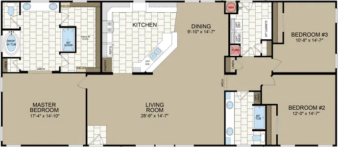 Citrus floor plan home features