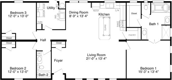 Solitaire 28603a floor plan home features