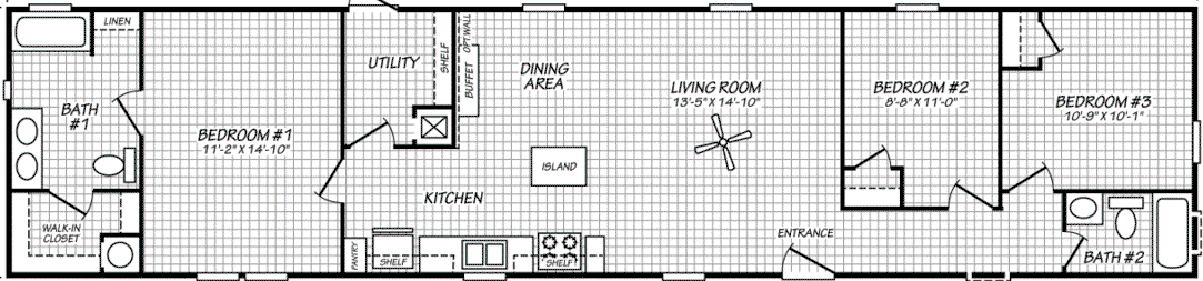 Pinnacle 16683p floor plan home features