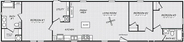 Pinnacle 16683p floor plan home features