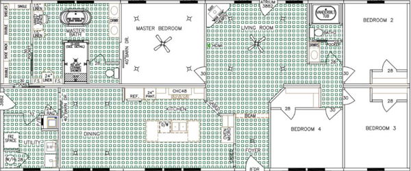The shoreline floor plan home features