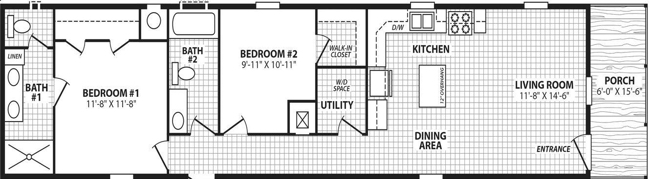 Emerald 16682a floor plan home features