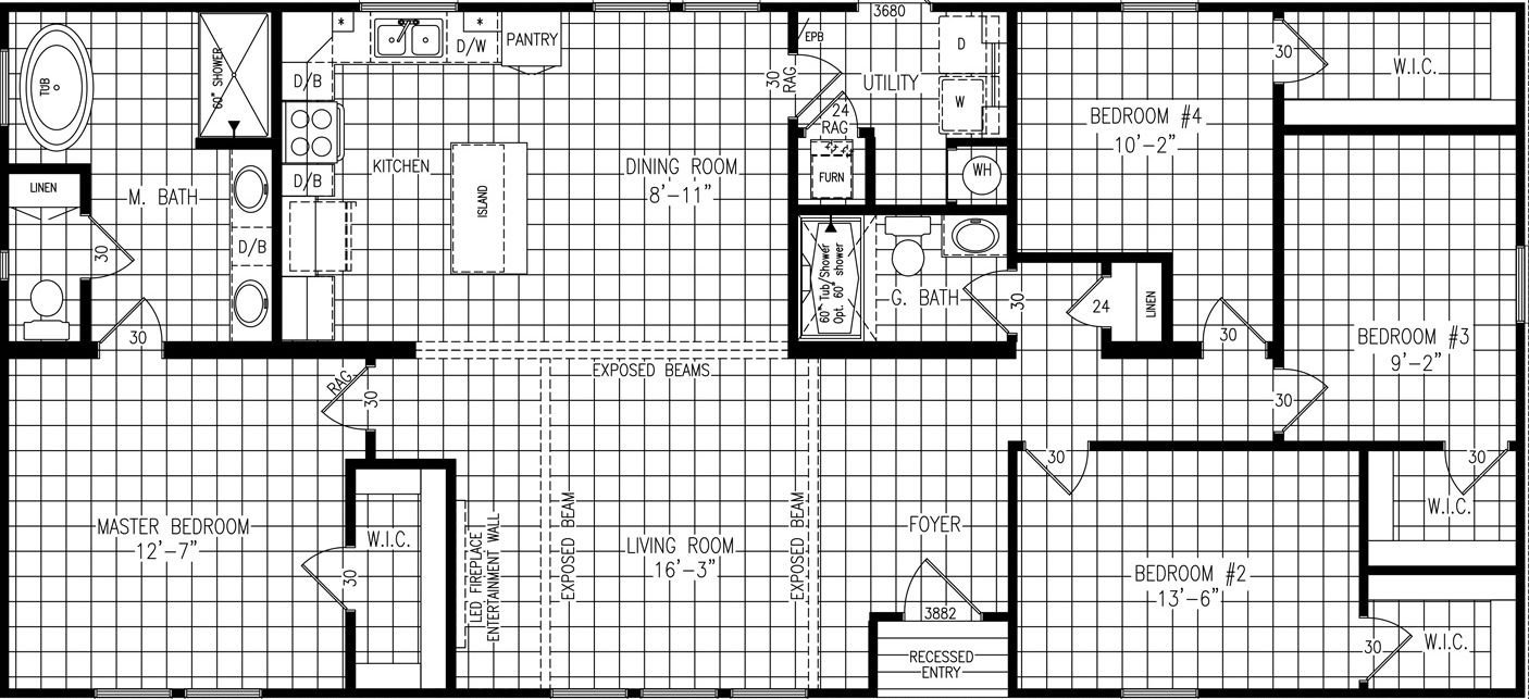 Emerald r60f floor plan home features