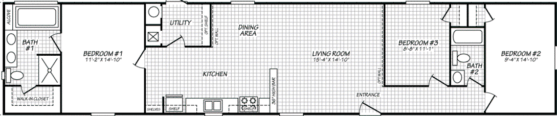 Pinnacle 16763t floor plan home features
