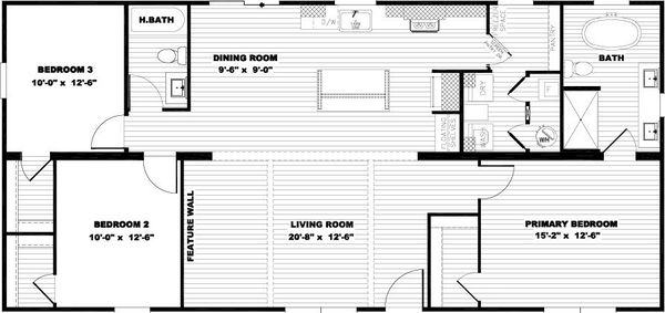 Lizzie floor plan home features