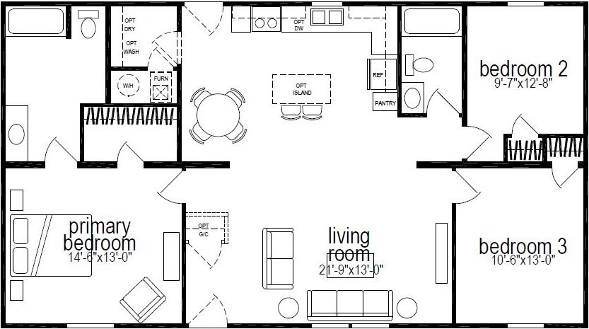 Millcreek 4447 floor plan home features