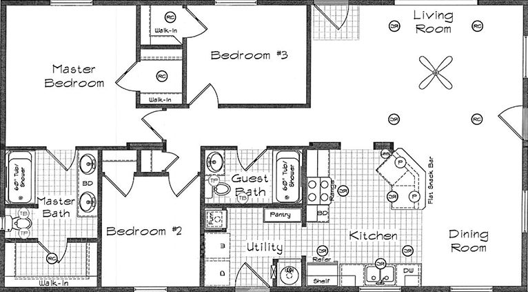 Cedar Canyon 2032-2 Floor Plan