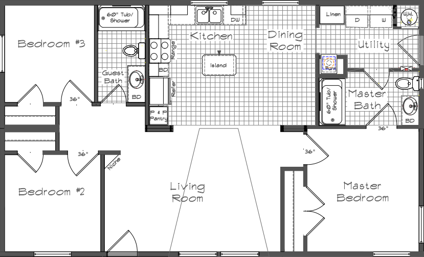 Pinehurst 2501 Floor Plan