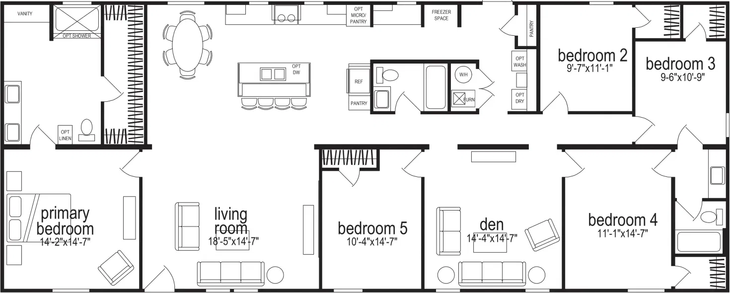 Embrace space 233 floor plan home features
