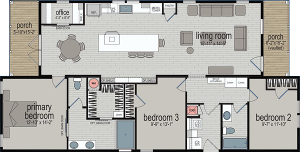 Canyon floor plan home features