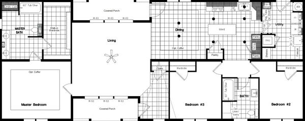 The cedar floor plan home features