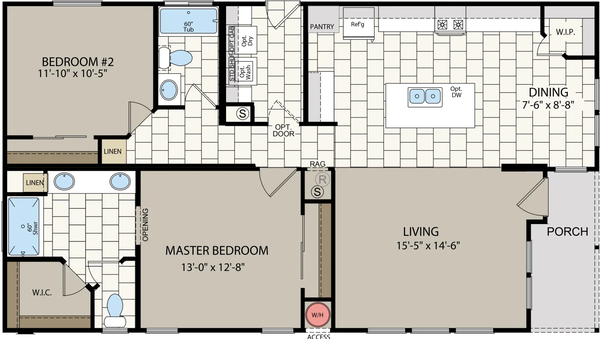 Af2848pc2 floor plan home features