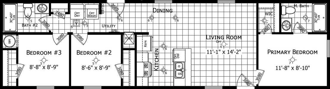 Winchester 1656h32001 floor plan home features