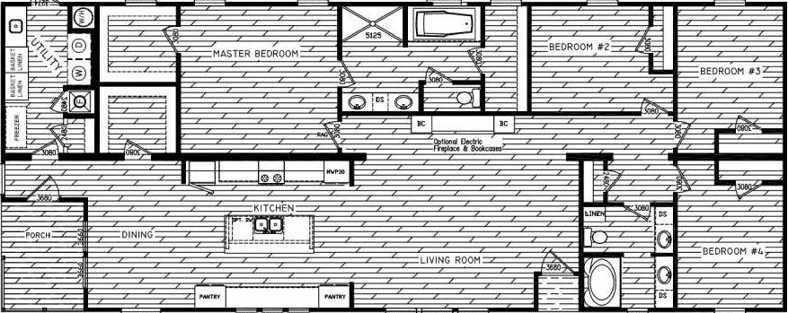 The magnolia floor plan home features