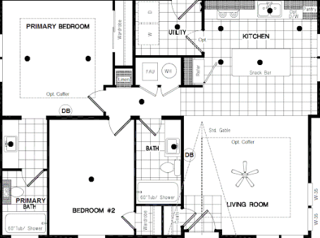 The dogwood floor plan home features