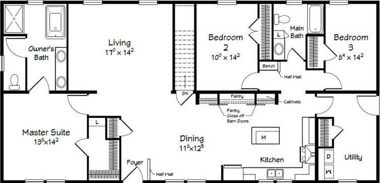Evolution series arthur ii model model 3262b floor plan home features