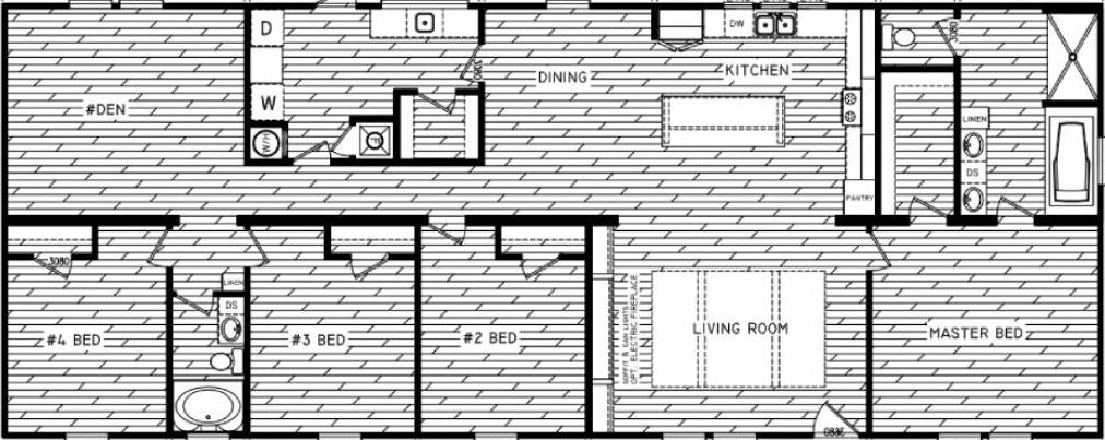 The delilah floor plan home features