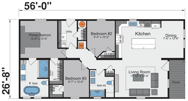 Frankfurt floor plan home features