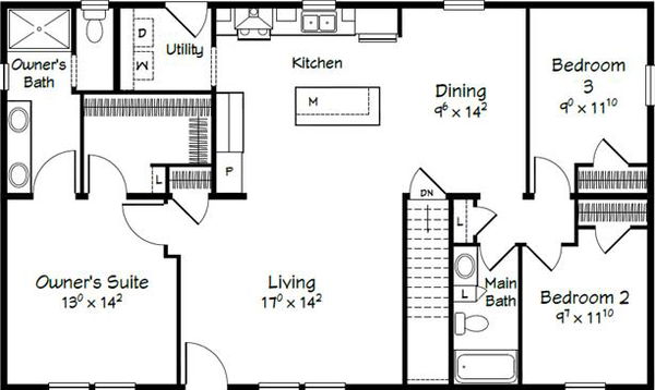 Evolution series monroe ii model 3250b floor plan home features