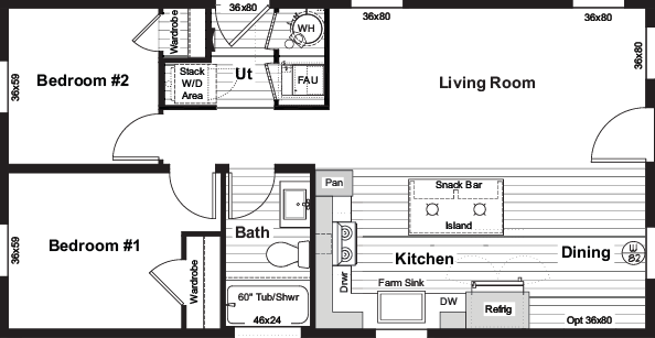 Blondie floor plan home features