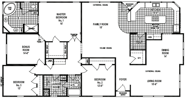 Custom villa-3830ctb hero and floor plan home features